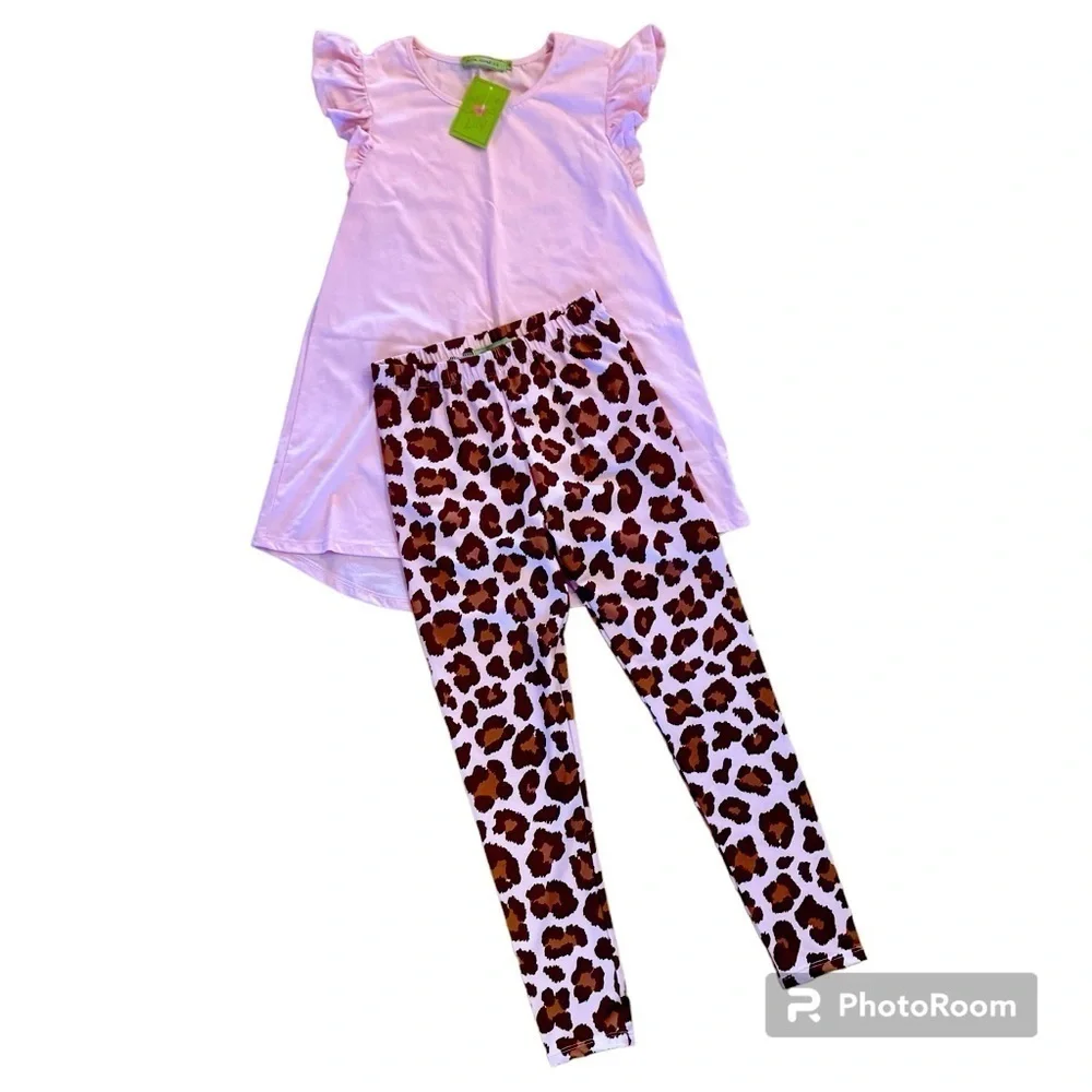 Millie Loves Lilly Pink Leopard Print Set Size 12